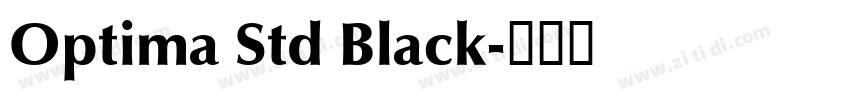 Optima Std Black字体转换